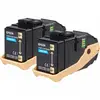 Image de Epson AL-C9300N Double Pack cartouche de toner d'origine cyan 7500 pages x2 - C13S050608