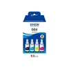Image de Epson EcoTank 664 - pack de 4 - noir, jaune, cyan, magenta - original - recharge d'encre - C13T664640