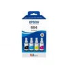 Image de Epson EcoTank 664 - pack de 4 - noir, jaune, cyan, magenta - original - réservoir d'encre - C13T66464A