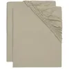 Image de Drap-housse jersey 60x120cm olive green