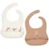Image de Lot de 2 bavoirs en silicone kangaroots