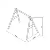 Image de Portique double brun axi 2 balancoires