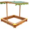 Image de Bac à sable en bois lily + toit parasol