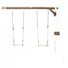 Image de Portique mural 2 balançoire en bois wal