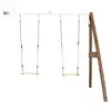 Image de Portique mural 2 balançoire en bois wal