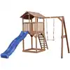 Image de Tour de jeu en bois marron avec grand t
