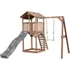 Image de Tour de jeu en bois marron avec grand t