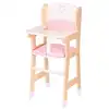 Image de Chaise haute en bois pour poupée