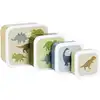 Image de Lot de 4 boîtes à goûter dinosaure