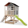 Image de Maisonnette en bois pour enfants loft 500 gris - exit toys