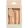 Image de Ensemble brosse et peigne bébé en bois