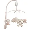 Image de Mobile musical animals vieux rose-warm linen