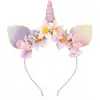 Image de Serre tete licorne lilas paillettes
