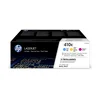Image de HP 410XLaserJet, lot de 3 cartouches de toner cyan/magenta/jaun grande capacité authentiques