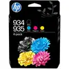Image de HP 934 Pack de 4 cartouches d'encre noire/HP 935 Pack de 4 cartouches d'encre cyan/magenta/jaune authentiques