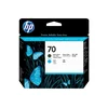 Image de HP 70 tête d'impression noir mat et cyan