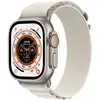 Image de Apple Watch Ultra 2 (2023) GPS + Cellular 49 mm - Titane Titane naturel - Boucle Alpine Blanc en occasion ou reconditionné