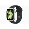 Image de Apple Watch (2025) GPS + Cellular 42 mm - Aluminium Argent - Bracelet sport Noir en occasion ou reconditionné