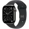 Image de Apple Watch (2025) GPS + Cellular 46 mm - Titane Ardoise - Bracelet sport Noir en occasion ou reconditionné