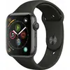 Image de Apple Watch Series 4 (2018) GPS 44 mm - Aluminium Gris sidéral - Bracelet sport Noir en occasion ou reconditionné