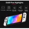 Image de Modèle Nintendo Switch OLED, écran de 7 pouces, poignée Joy Con, audio amélioré, console réglable, mode TV stable, jeu vidéo