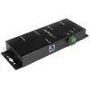 Image de StarTech.com Hub USB 3.0 4 Ports - 5Gbps - Hub USB-A Industriel en Métal - Hub de Données USB Montable au Mur ou sur le Bureau - Hub d'Extension USB Conforme TAA - Excellent état en occasion ou reconditionné