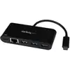 Image de StarTech.com Adaptateur USB-C vers Gigabit Ethernet avec hub USB 3.0 à 3 ports et USB Power Delivery - Excellent état en occasion ou reconditionné