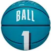 Image de Mini Ballon de basketball Wilson NBA Player Icon LaMelo Ball Bleu Taille 3 WZ4012901XB