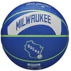 Image de Ballon de basketball Milwaukee Bucks Team City Collector 2023 Bleu Taille 7 WZ4024117XB