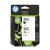 Image de Cartouches D'encre Hp 302 - Pack De 2 Cartouches D'encre Noire Et Trois Couleurs Authentiques (x4d37ae)
