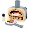 Image de Four À Pizza En Bois Beige, Rouge, Rose
