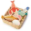Image de Panier De Fruits De Mer Beige