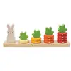 Image de Jeu De Comptage En Bois - Comptage De Carottes Multicolor