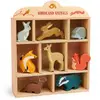 Image de Set Animaux En Bois Forêt Beige
