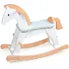 Image de Cheval À Bascule Blanc, Beige