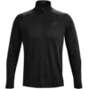 Image de Under Armour Tech 2.0 Half-Zip Haut Manches Longues Hommes-Noir,Gris Foncé, Taille L