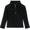 Image de Cardigan 1/2 zip femme Spyder Shimmer Bug Noir M 38B125310-BLK