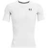 Image de Under Armour Heatgear Comp T-shirt Hommes-Blanc,Noir, Taille M