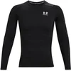 Image de Under Armour Heatgear Comp Haut Manches Longues Hommes-Noir,Blanc, Taille M