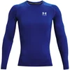 Image de Under Armour Heatgear Comp Haut Manches Longues Hommes-Bleu, Taille XXL
