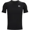 Image de Under Armour Heatgear Armour Comp T-shirt Hommes-Noir,Blanc, Taille L