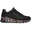 Image de Baskets femme semelle imprimée de coeur uno loving love Skechers Noir 36 155506-BBK