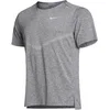 Image de Nike Dri-Fit Rise 365 Maillot De Course Hommes-Gris,Argent, Taille S