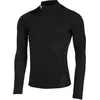 Image de Under Armour Heatgear Comp Mock Haut Manches Longues Hommes-Noir, Taille XL