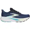 Image de Brooks Ghost 17, wide Chaussure de running sans stabilisateurs Femmes - bleu foncé, turquoise, Taille 38