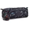 Image de Trousse Garçon 2 Compartiments Kipling Cute Jungle Fun Race 22 Cm Noir / Blanc / Bleu