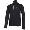Image de Nike Dri-Fit Poly+ 1/4 Zip Haut manches longues Garçons - noir,, Taille S
