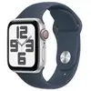 Image de Watch SE 2 (GPS + 4G), boitier en aluminium argent de 40 mm avec boucle en caoutchouc Sport S/M, Bleu - Excellent état en occasion ou reconditionné