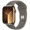 Image de Watch Series 9 GPS + Cellulaire, boitier en Acier de 45 mm avec boucle en caoutchouc M/L, Or - Très bon état en occasion ou reconditionné