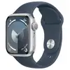 Image de Watch Series 9 GPS, boitier en aluminium de 41 mm avec boucle en caoutchouc, Bleu, M/L - Bon état en occasion ou reconditionné